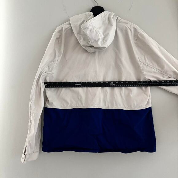 J.Crew Nautical Sailing Jacket Women's XL Colorblock Hooded 100% Cotton - Picture 7 of 8